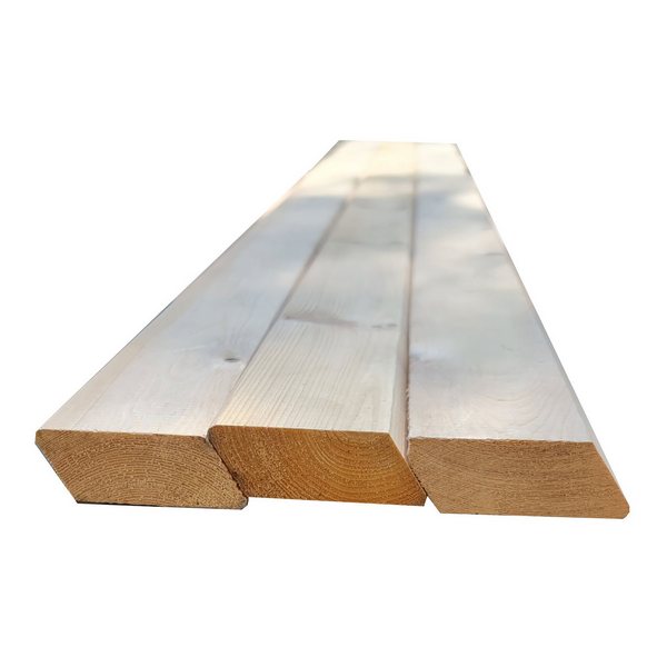 Nordic Spruce Facade Rhombus 24x68mm AB Inclination 30° Solid Wood Complete set 2,88 m²